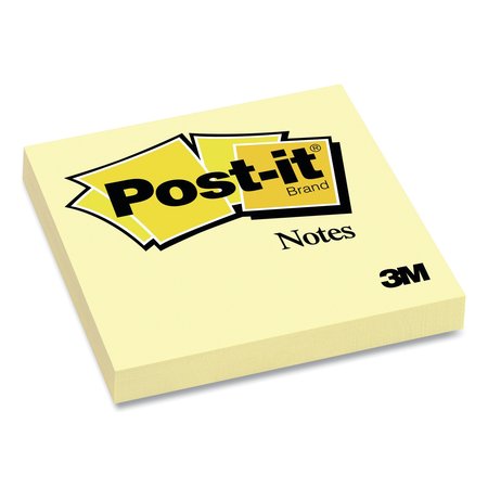 POST-IT Original Pads in Canary Yellow, 3 x 3, 100 Sheets/Pad 654 YW